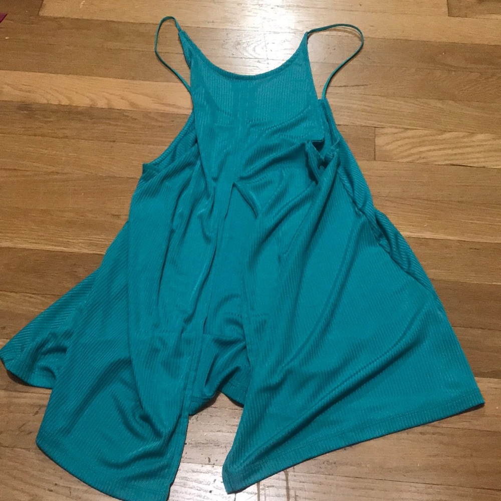 Split in back tank top